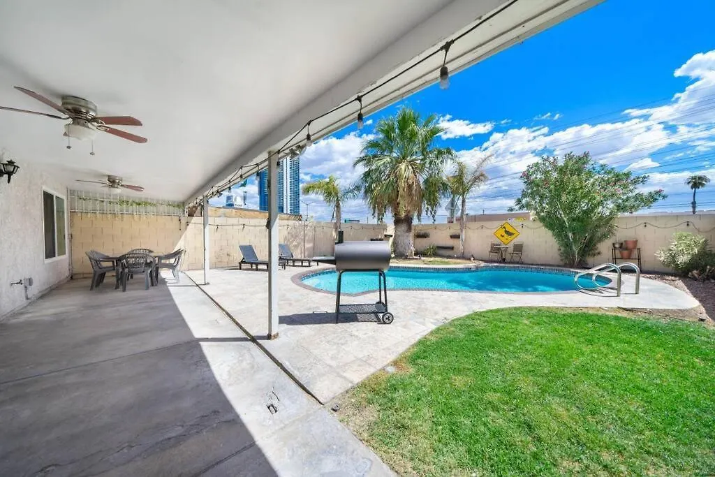Villa Pool House Near Chinatown Vegas Wifl-Sleeps 9 à Las Vegas